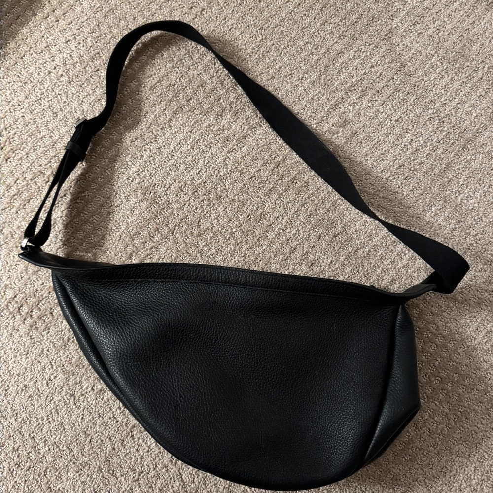 The ROW Banana Slouchy Leather Bag